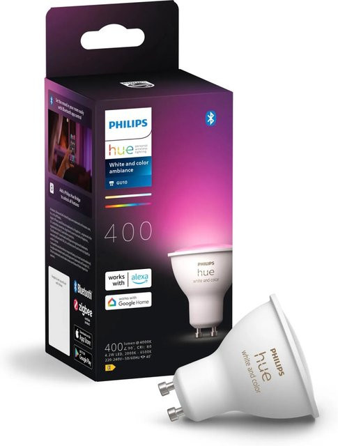 Philips Hue White and Color Ambiance GU10 Smart LED-Lampe, 400 lm - Bild 3