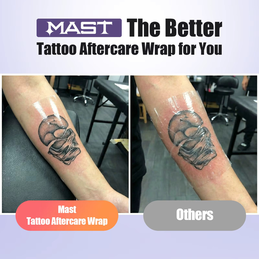 MAST Wundauflage-Rolle für Tattoo-Nachpflege, wasserdicht, transparent - Bild 5
