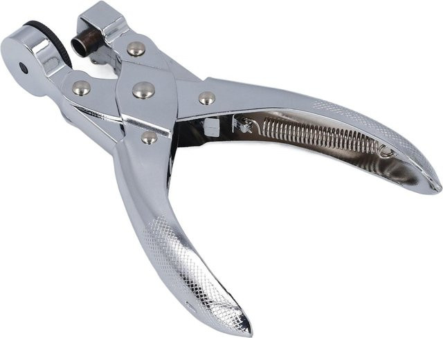 Handheld Locher für Plastiktüten aus Zinklegierung in Silber mit 6mm Lochdurchmesser - Bild 1