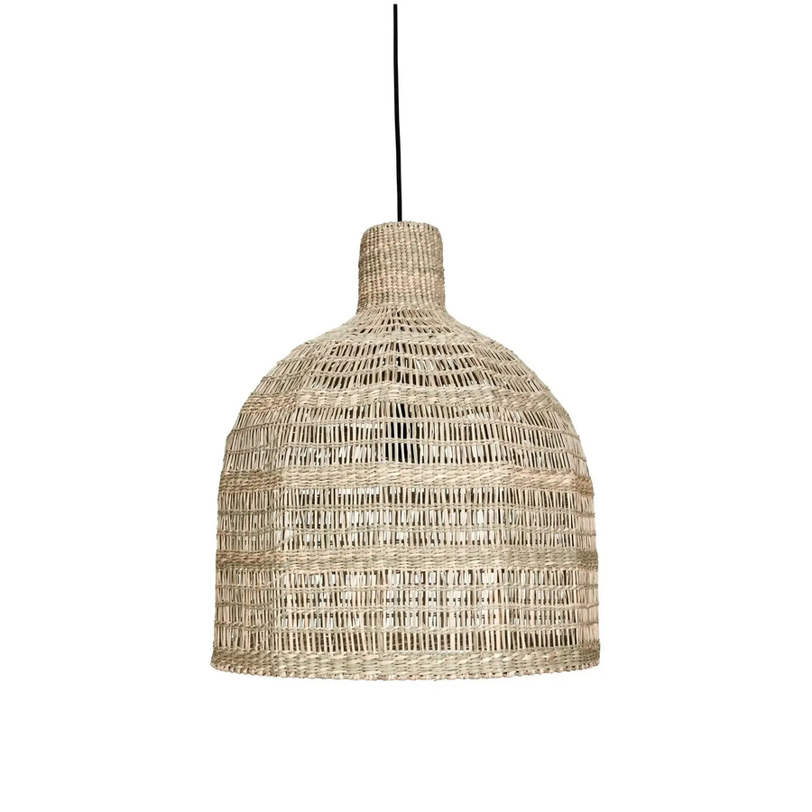 House Doctor Lampenschirm Rami aus Seegras in Beige, Durchmesser: 50 cm - Bild 1