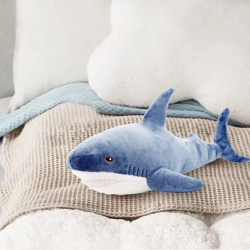 BABIQU Mini Blue Shark Puppe, Plüschtier, 28 cm, Blau, Meerestiere - Bild 4