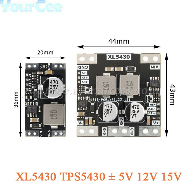 XL5430 TPS5430 DC Step-Down-Buck-Board Netzteilmodul mit Dual-Spannung 5V 9V 12V 15V - Bild 1