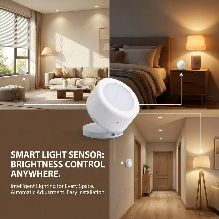 Tuya Zigbee Lichtsensor Luxmeter zur Helligkeitsmessung, kompatibel mit Smart Life und Tuya App, Farbe: Weiß - Bild 6