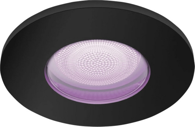 Philips Hue Xamento Smart LED Einbaustrahler White & Color Ambiance Schwarz Rund IP44 - Bild 1