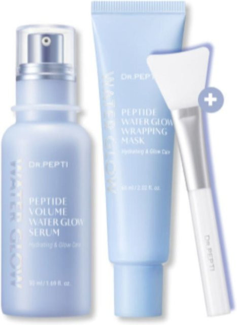 DR.PEPTI Peptid Volumen Glow Serum und Wickelmaske Set, 110 ml - Bild 1