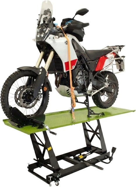 TRUTZHOLM Motorradhebebühne Hydraulisch Schwarz Grün Breite: 67,5 cm - Bild 1