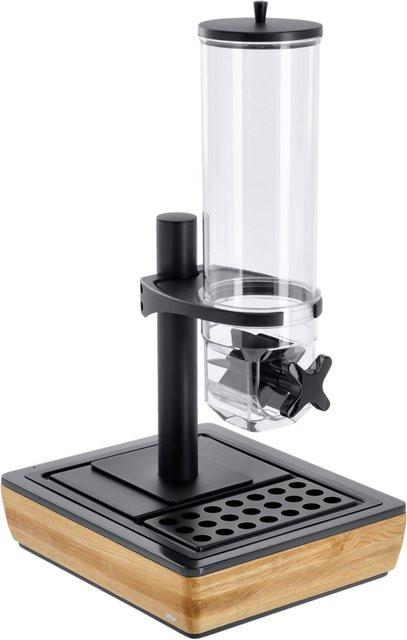 VEGA Müslispender Montana GN 1/2, 4l, Eiche/Transparent/Schwarz, B/T/H: 36,5 x 30,5 x 64,7 cm - Bild 1