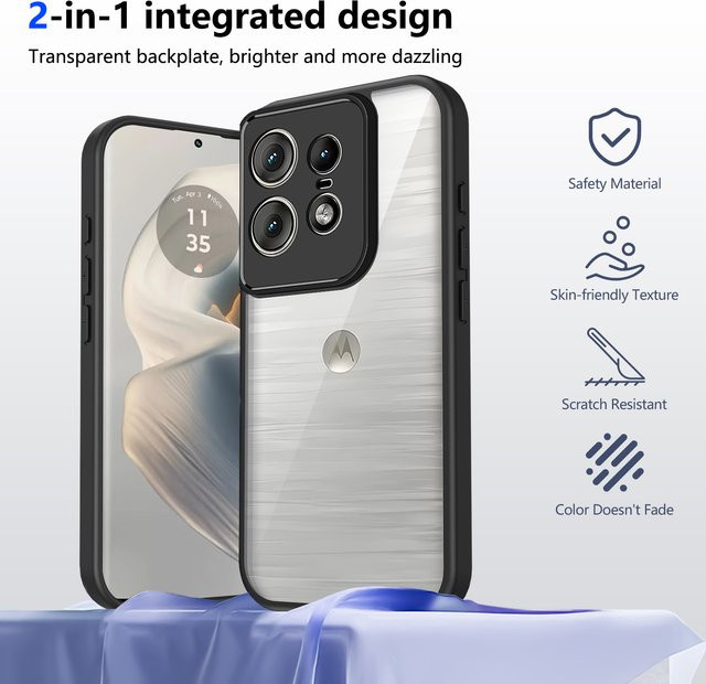 Panbon Schutzhülle für Motorola Edge 70 60 Pro 50 Fusion 40 NEO 40 5G G14 G84 G04 G24 G04S E14 E15 G15 Power G34 G35 G54 G64 G56 G75 G84 G86 in Blau - Bild 1