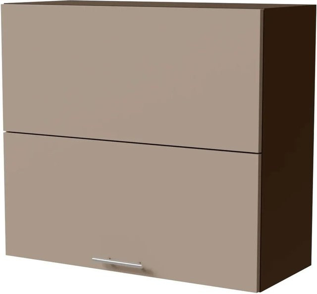 Feldmann-Wohnen Klapphängeschrank Brerra Lava RAL 1019 Graubeige Matt B/T/H: 80 x 32,5 x 72 cm - Bild 1