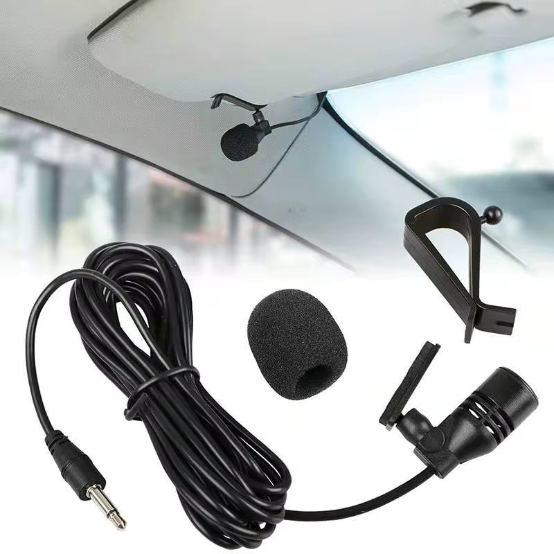 MINI Profis Car Audio Mikrofon mit 3,5 mm Klinkenstecker in Schwarz für PC und Autoradio - Bild 2