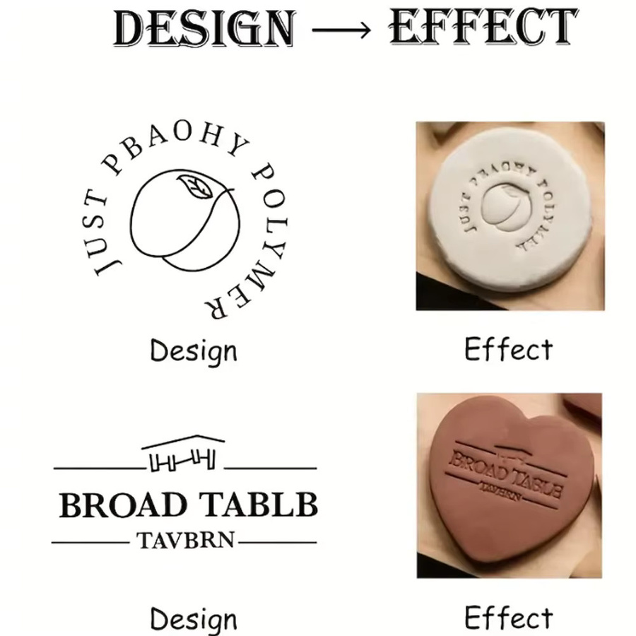 Personalisierter Messing-Buchstabenstempel von QWELL für Keramik, Seife und Logo-Designs mit Stempelkopf aus Messing - Bild 3
