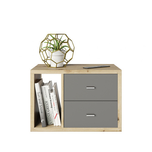 PHOENIX Raumteiler-Regal Fortuna mit Schubladencontainer, beige, B/H/T: 58 x 39,2 x 34 cm - Bild 2