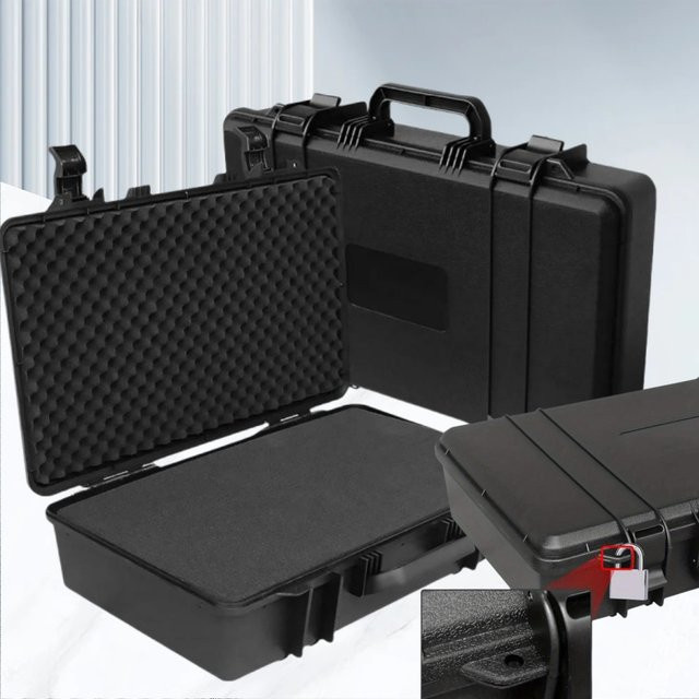 FNICEL Outdoor Ausrüstung Schutzbox aus Kunststoff, Schwarz, B/T/H: 44,0 x 28,0 x 9,9 cm - Bild 1