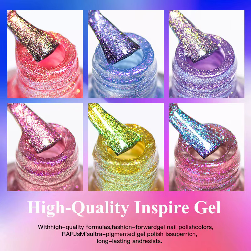 Meet Across Nagellack, Galaxie-Chrom-holografisch, schimmernd, 8 ml - Bild 4