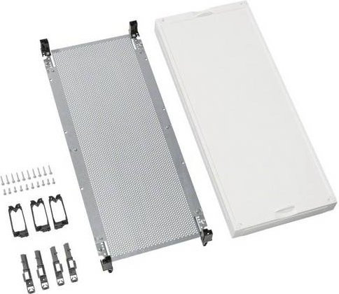 Hager UD41M1 UD41M1 Baustein universN Verteiler mit gelochter Montageplatte aus Kunststoff, Weiß, B: 60 cm - Bild 1