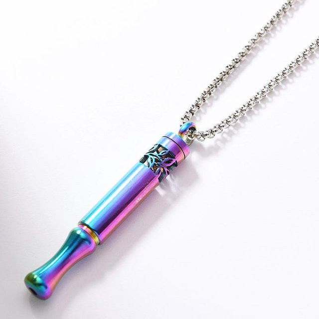 Halskette Edelstahl, bunt, Unisex - Bild 1