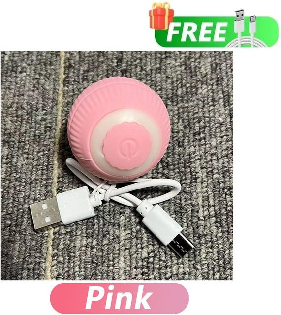 Yiran Furniture Elektrisches Hundekatzenspielzeug, Automatische Drehung, USB Wiederaufladbar, Interaktives Spielzeug - Bild 1