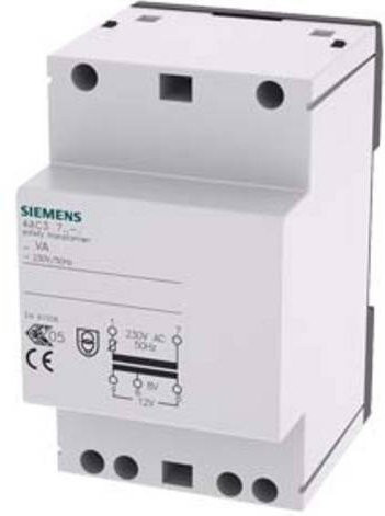 Siemens 4AC37240 Sicherheitstransformator in Weiß mit 8 V und 12 V, 2 A - Bild 1