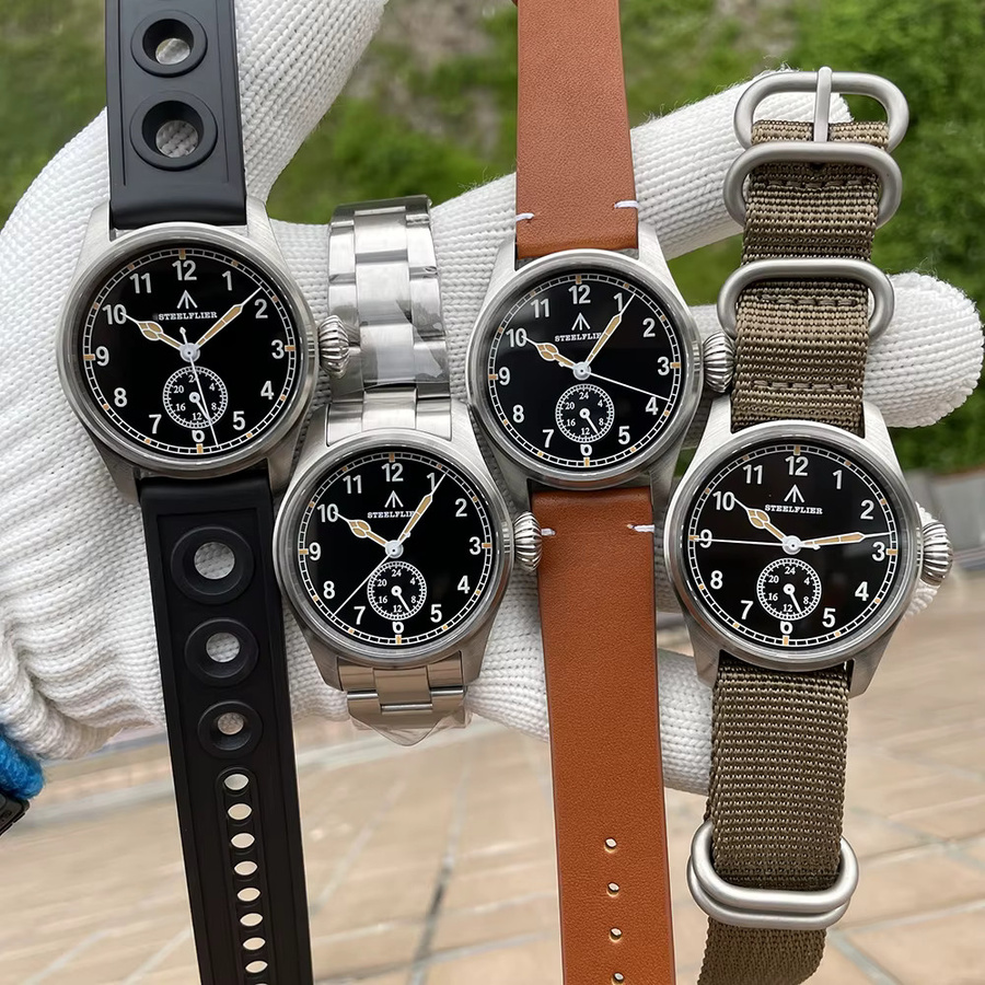STEELFLIER Armbanduhr Quarz, Edelstahl, Schwarz, Herren - Bild 5
