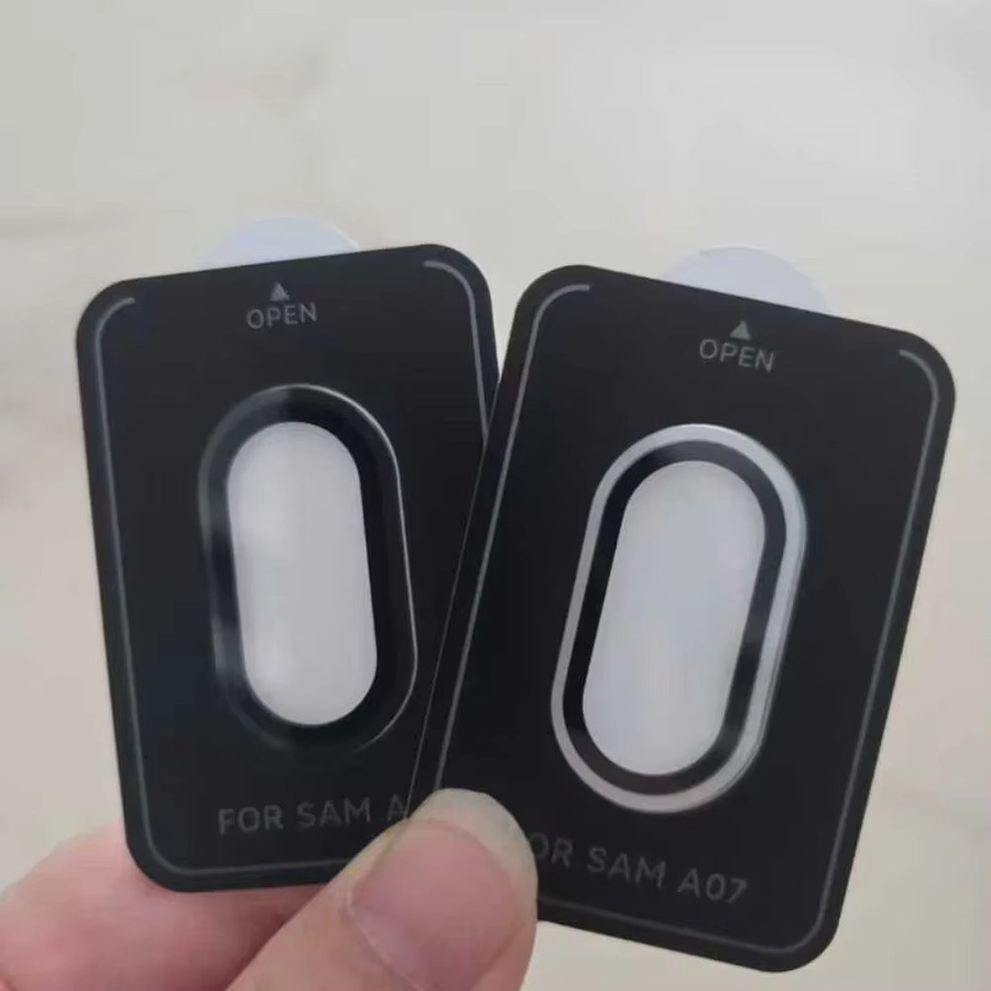 Samsung Galaxy A07 A06 Kamera Schutz Set aus gehärtetem Glas mit Objektiv Ring Film in Transparent, Gold oder Schwarz - Bild 2