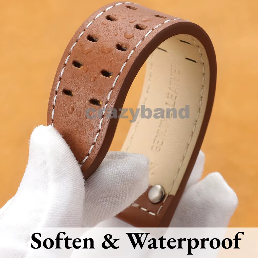 Uhrenarmband Echtleder, Business, 20 mm, 22 mm - Bild 2