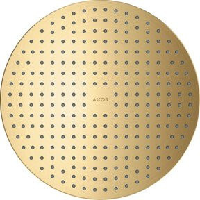 Hansgrohe Axor Kopfbrause 300 2jet in Brushed Gold Optik mit Rain-Funktion und Anti-Kalk-Funktion, Rund, Durchmesser: 30,0 cm - Bild 1