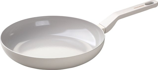 Fackelmann Bratpfanne Blossom Harmony mit keramischer Antihaft-Beschichtung aus Aluminium, Durchmesser: 28 cm, Farben: Grau, Beige, Weiß - Bild 1