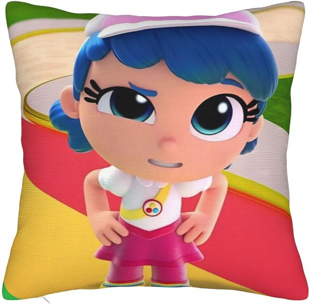 JMG Clothing Cartoon Kissenbezug Regenbogen Königreiche in Mehrfarbig, B/T: 45 x 45 cm - Bild 1