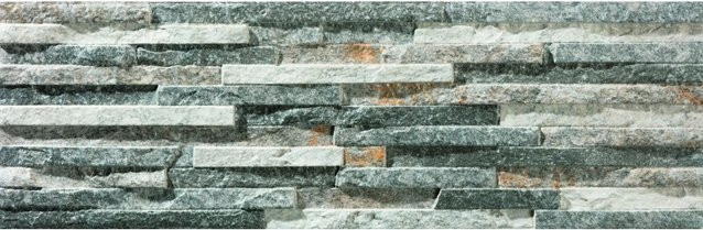 Wandverblender Behobia Feinsteinzeug Glasiert Gris Matt B: 52 cm, H: 17 cm - Bild 1