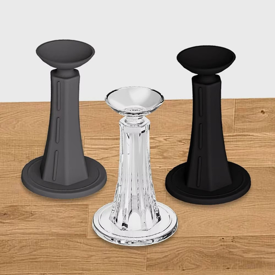 Selbstklebender Türstopper aus Silikon in Transparent als Wandschutz und Türhalter - Bild 3