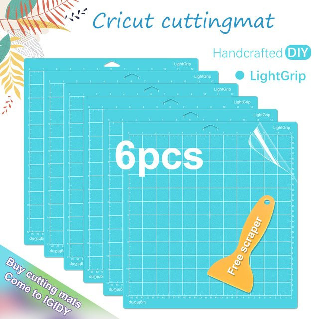 Cricut LightGrip Schneidematte Set in Blau für Explore und Maker Maschinen, 30,5 x 30,5 cm - Bild 1