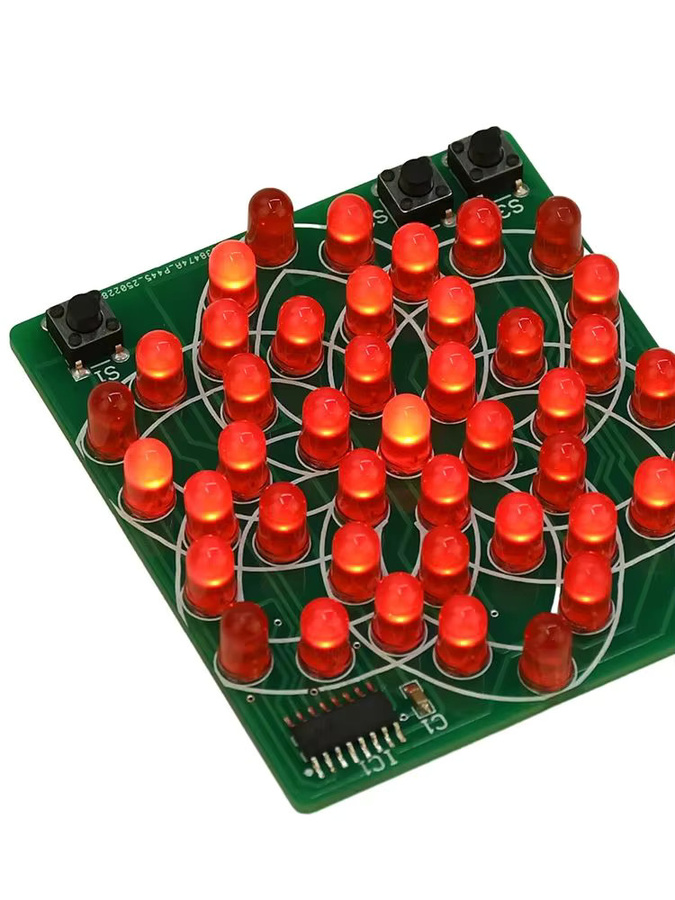 diymore Elektronik-Bausatz, Muster-Elektronik-Windmühlen-Fließwasserlicht, mit 43 LEDs, Kunststoff - Bild 4