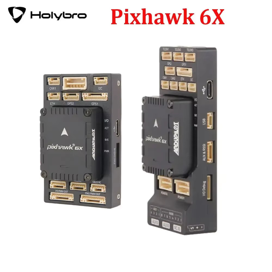 HolyBro Pixhawk 6X (ICM-45686) Flight Controller Set mit M9N oder M10 GPS-Modul für RC Multirotor-Flugzeuge in Schwarz - Bild 3
