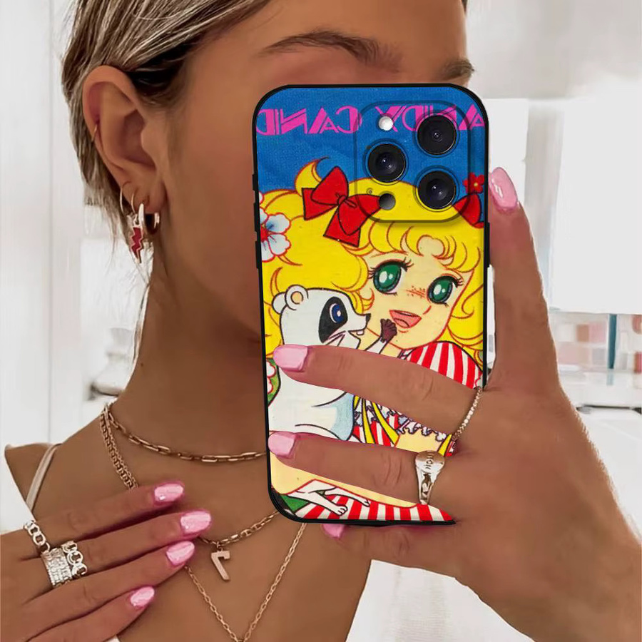 Mesuca Manga C-Candy Handyhülle für iPhone 16 15 14 13 12 11 Pro Max Plus Mini XR XS SE in Multicolour - Bild 5