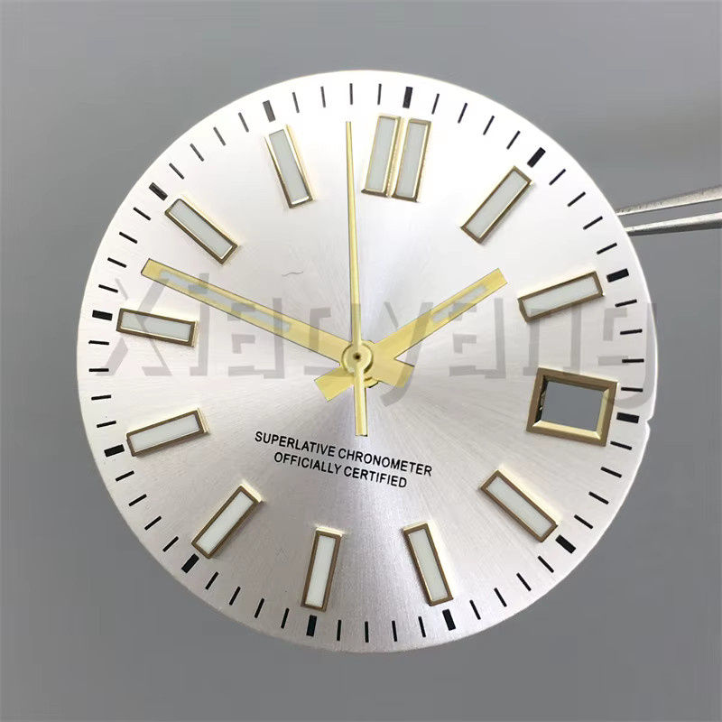 Zeiger-Set, Silber, Gold, Roségold, 29 mm, für NH35/NH36-Uhrwerk - Bild 2