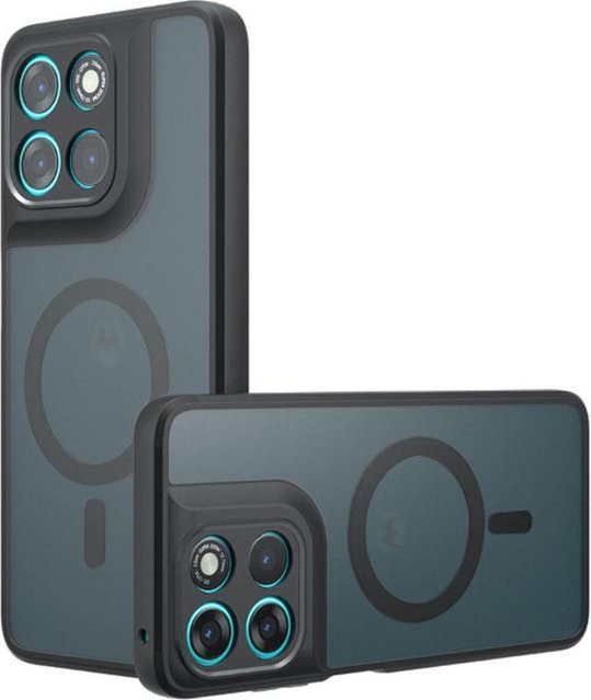 Magnetische Stoßfeste Schutzhülle für Motorola Edge 70 und Moto G67 Power in Blau mit kabellosem Laden - Bild 1