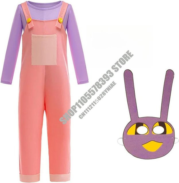 The Amazing Digital Circus Cosplay Kostüm, Overall, pink, ab 0 Jahre - Bild 1