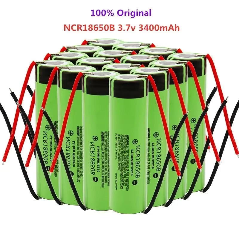Panasonic NCR18650B Lithium-Ionen Akku 3,7 V 3400 mAh mit DIY-Kabel in Grün - Bild 3