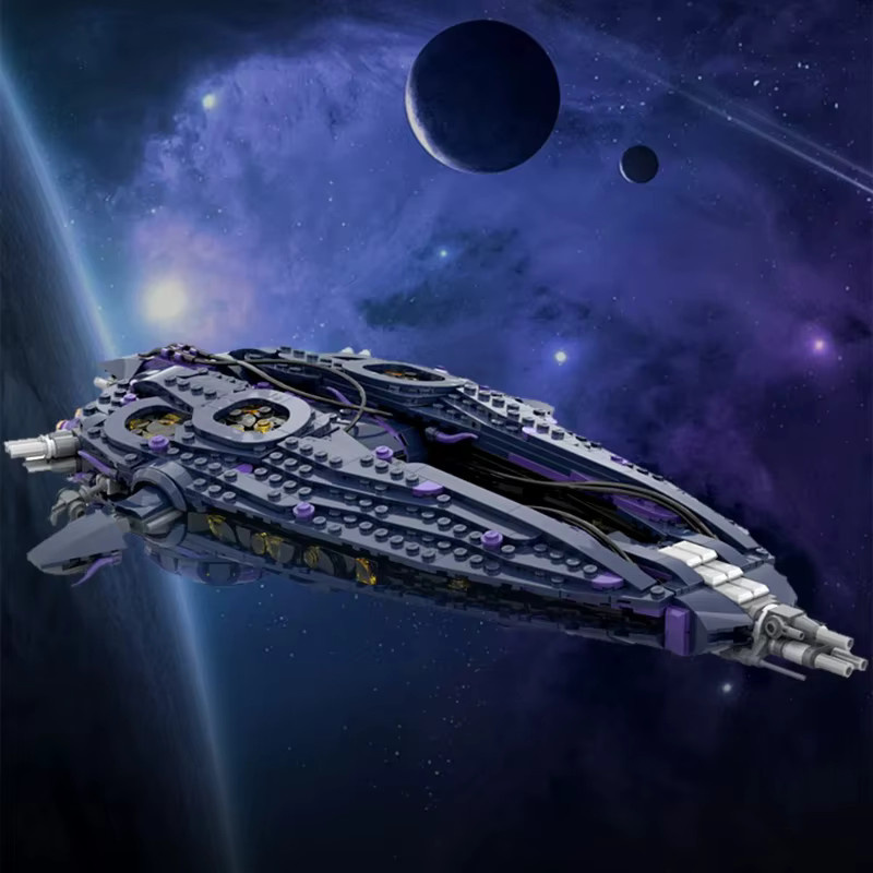 Gobricks Stargate Wraith Hive Ship, Bausteine Modell, Weltraum - Bild 3