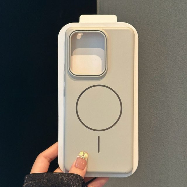 Magnetische Matte Schutzhülle für Realme 15 Pro und Realme 15 in Grau mit Anti-Drop PC Hard Shell und Lederabdeckung - Bild 1