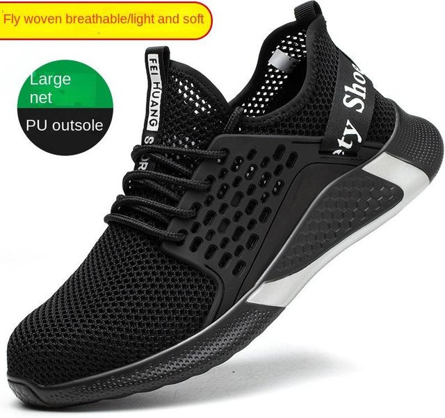 Shoekeeper Sicherheitsschuhe Schwarz mit Stahlkappe für die Baustelle Größe 45 - Bild 1