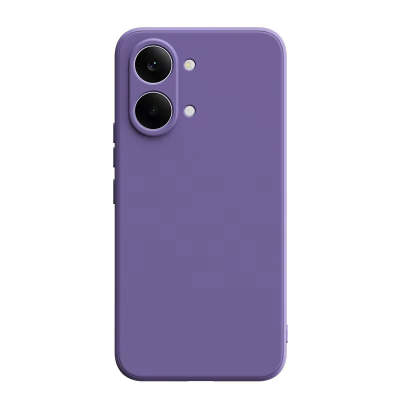 Xiaomi Poco X8 X 8 Pro Max Handyhülle aus Flüssig-Silikon mit TPU-Stoßfänger und Kameraobjektivschutz in Grün und Lila - Bild 5