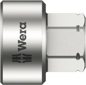 Wera Zyklop-Steckschlüsseleinsatz 8790 FA mit 1/4 Zoll und Sechskant Hex 11-Antrieb, 13 mm, Silber - Bild 1