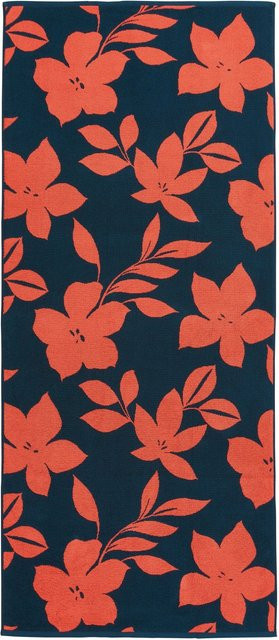 Dyckhoff Strandtuch Flowers Bunt mit floralem Design, Breite: 80 cm, Länge: 180 cm - Bild 1