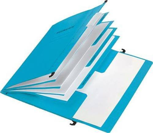 PAGNA Personalhefter DIN A4 mit 4 Fächern und Heftmechanik, Blau - Bild 1