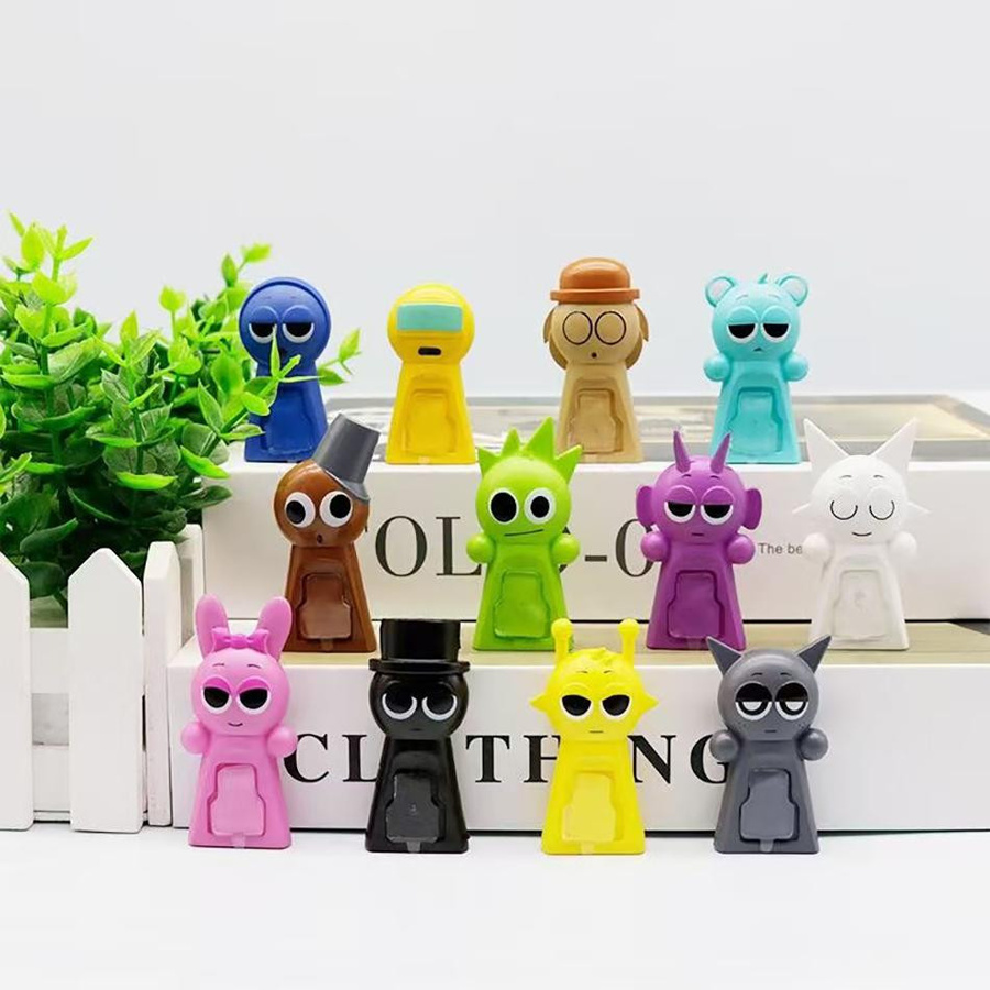 Yiran toy 1 Sprunki Mini-Actionfiguren PVC Bunt / Mehrfarbig - Bild 3