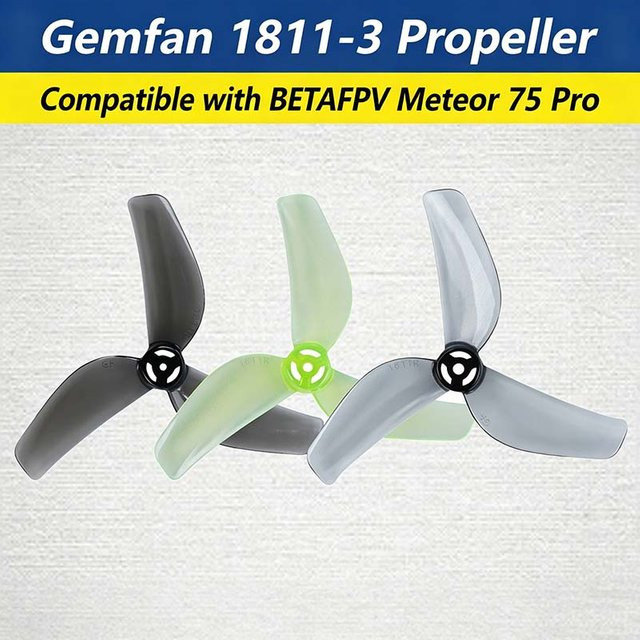 Gemfan 1811-3 Propellerblätter, Grau, Kunststoff, Zubehör - Bild 1