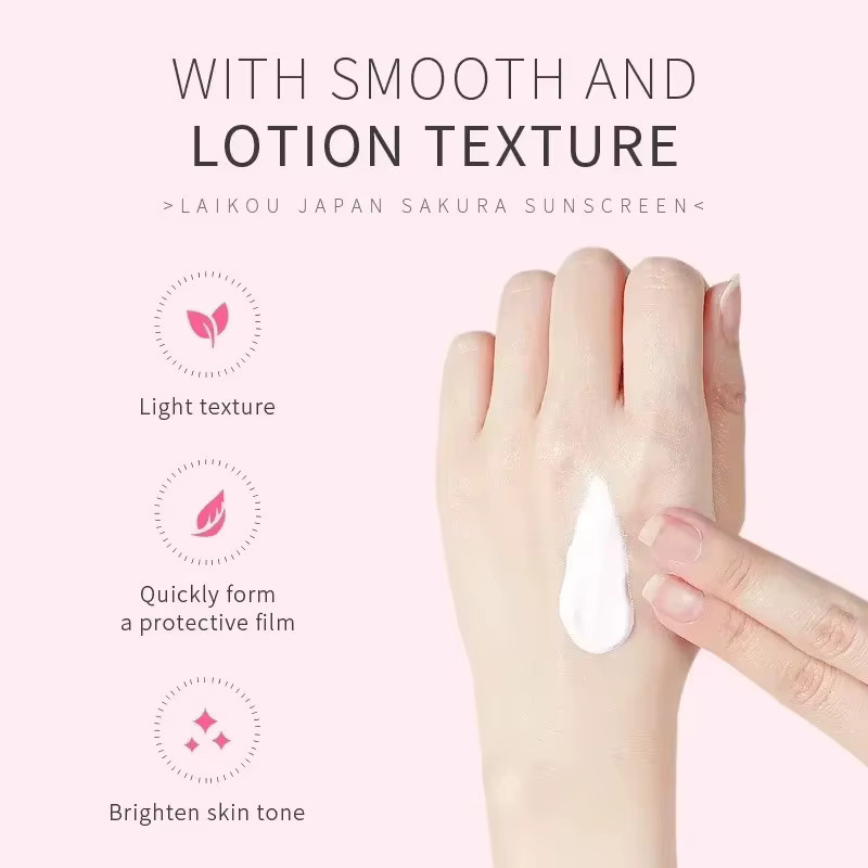 Laikou Sakura Sonnencreme Gel, SPF 50, Gesicht, 50g - Bild 2