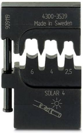 Phoenix Contact CRIMPFOX-M SR 6-2/DIE 1212472 Crimpgesenk für Solar-Steckverbinder MC4 2.5 bis 6 mm² in Schwarz - Bild 1
