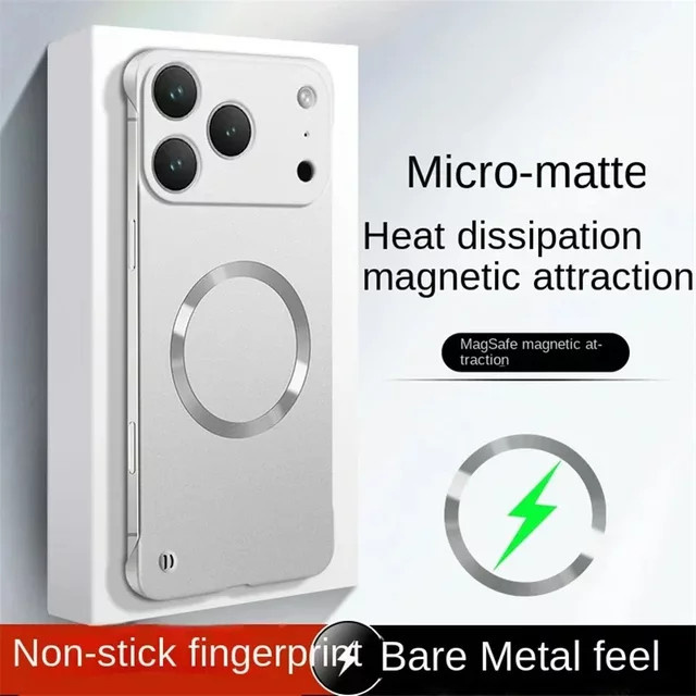 Ultradünne matte Schutzhülle mit Magnetfunktion für Apple iPhone 17 16 15 14 13 12 Pro Max Plus Air in Grün - Bild 1